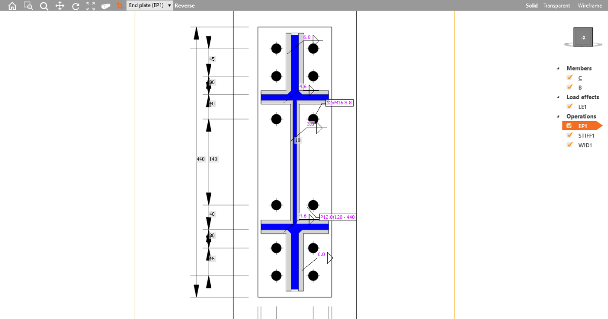 Efficient Section View Creation in Structural Design IDEA StatiCa